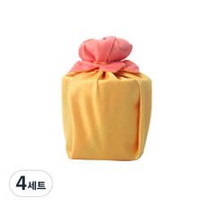 솔트리 구운 3년묵은 천일염 원형통 꽃봉오리매듭 보자기 포장 금비산호, 280g, 4개