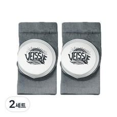 베이슈 충격흡수 보호대 성인용 멜란지그레이, 2세트