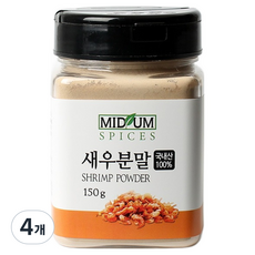 미드움애 국내산 새우분말, 150g, 4개