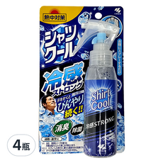 KOBAYASHI 小林製藥 衣物涼感消臭噴霧 薄荷, 100ml, 4瓶