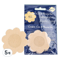 로이 가슴 노출 방지 니플 밴드 플라워 10p, 5개