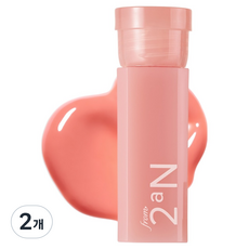 2aN 迷你釉光水潤唇釉, 2個, 01 裸色可可