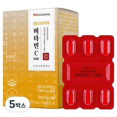 광동 365케어 비타민C 1000, 30정, 5박스