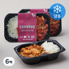건강한 오징어 제육 간편 덮밥 (냉동), 250g, 6팩