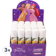 디즈니프린세스 캐릭터 고체풀 20p, 15g, 3개