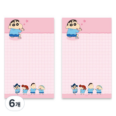 짱구 사각 메모패드, 낙서, 6개