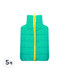 보온 물주머니 2리터용 커버 지퍼커버 그린, 5개