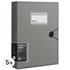 Kohimo A4 透明文件夾 4W145 80p, 5個, 黑色