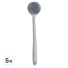 efactory Judy N Wash 矽膠雙面軟毛身體刷, 灰色, 5個, 1入
