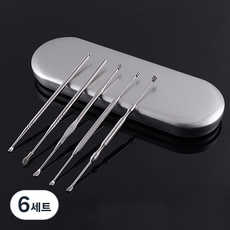 파라디 스텐 귀이개 + 케이스 세트, 6세트