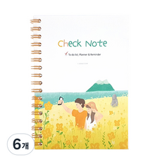 제이로그 체크 노트 A6, 제주로망스, 1개입, 6개