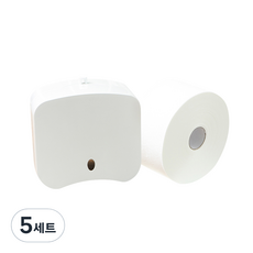morningdew 捲筒衛生紙 100m+捲筒衛生紙架 白色, 1組, 5組