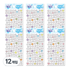 Petit 淘氣鬼臉貼紙, 混合顏色, 12入