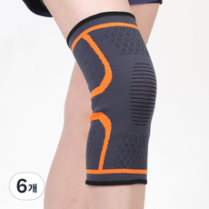 씨오브비 헬스 스포츠 무릎보호대, 오렌지, 6개