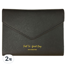 플레픽 데이즈 콜렉터 만년 다이어리, 블랙, 2개