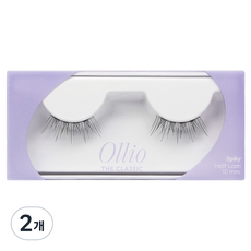 Ollio The Classic 尖刺款半截假睫毛 5號, 2個, 黑色