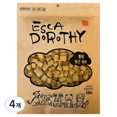 에스카도로시 강아지 간식 큐브, 500g, 4개, 혼합맛(황태/당근)
