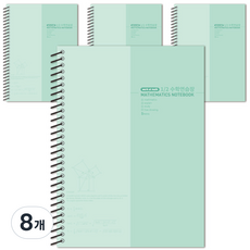 Bfancy 3000 2等分數學練習本, 薄荷綠, 8個