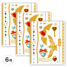 Beauty Pop 紋身貼紙 A, 4, 6個