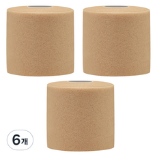 크리다 언더랩 근본 스포츠테이프 7cm x 10m 살구, 6개, 1개입