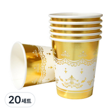 Wow Party Korea經典杯 金屬金色 240ml, 6入, 20套