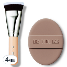 더툴랩 초밀착 핏팅 듀오 퍼프 세트, 촉촉, 4세트