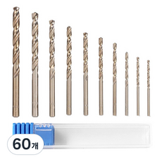 OON 고강철 드릴 비트 2.1~3.0mm, 60개