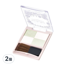 SWEETS SWEETS 下眼影完美定妝蜜粉 附刷具*1支 3g, 01薄荷綠, 2個