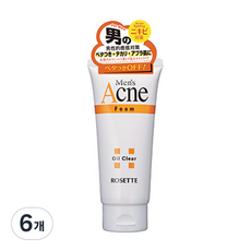 로제트 아크네 남성용 맨즈 폼, 6개, 120g