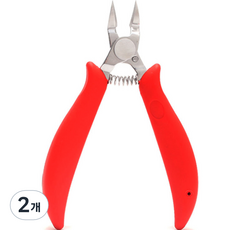 모던리빙 굳은살 네일 스텐 큐티클 니퍼, 2개, 빨강