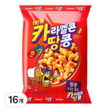 크라운 카라멜콘 땅콩, 56g, 16개