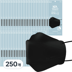 케이에이 제이은 마스크 소형 KF94, 1개입, 250개, 블랙