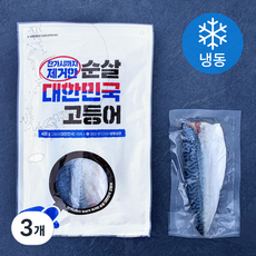 잔가시까지 제거한 순살 고등어 (냉동), 3개, 400g