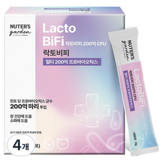 누터스가든 반려동물 락토비피 멀티 200억 프로바이오틱스 영양제, 장건강/유산균, 30회분, 4개
