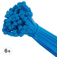 칼론 케이블 타이 블루 200mm KR-CTL 100p, 6개