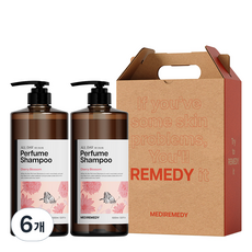 Mediremedy 香水洗髮精+洗髮精 禮物包裝 櫻花 1000ml, 6個