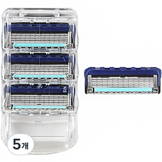 Onbiyu 吉列兼容 Premium Close 5 剃須刀刀片 Fusion Proglide, 5組, 4入