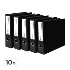 Alpha mall 複合紙D環A4活頁夾 KD303 3孔 5cm, 黑色, 10個