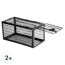 圓形簡潔高效捕鼠器 黑色 115 x 235 x 80 mm, 2個, 1入