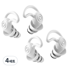 Hyooli 防噪音睡眠耳塞 白色 2入, 4套