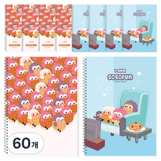 DADA 花生家族 國小1-2年級無主題17行薄型線圈筆記本, 隨機出貨, 60個