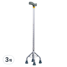 난리시스터즈 가벼운 어르신 선물 지팡이 TYPE 07, 3개