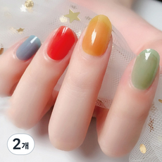 잇템샵 젤네일스티커, 2개, 무지개 TR023