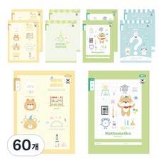 펜피아 800 초등제본 3-6 수학 노트, 랜덤발송, 60개