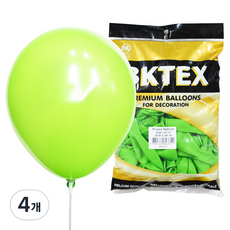 Party Club 일반풍선 30cm 50p, 라임그린, 4개