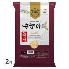 수향미 골든퀸 3호 현미, 4kg, 2개