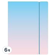 워너디스 6공 PP 바인더 커버 A5, 03 블루핑크, 6개