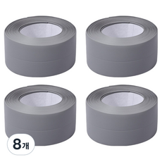 Market Plan 超強力多用途水槽縫隙防水膠帶 灰色 大型, 8個