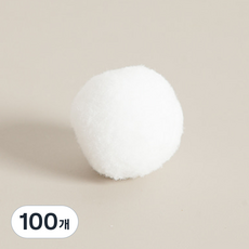 플라워트리 스티로폼 볼 만들기 DIY 폼폼이 4cm, 화이트, 100개