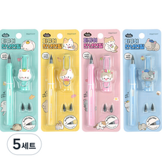 pinkfoot 3000喵喵公仔萬年筆 HB 4件組, 混色, 5套